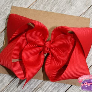 4&quot; Boutique Bow - 4 Inch Basic Bow - You Choose Color - You Choose Clip - Twisted Boutique Bow - Girl Hair Bow - Solid Color Hair Bow