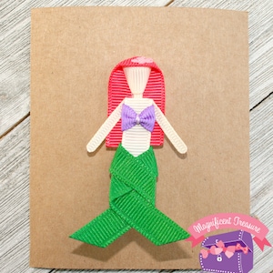 Pinza para el cabello de Ariel - Lazo para el cabello de La Sirenita - Escultura de cinta de sirena - Broche de La Sirenita - Clip de Princesa Disney - Pasador de Ariel