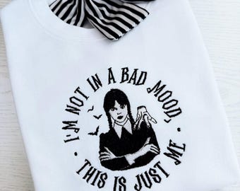 Wednesday Embroidered Unisex top T-shirt Sweatshirt Hoodie
