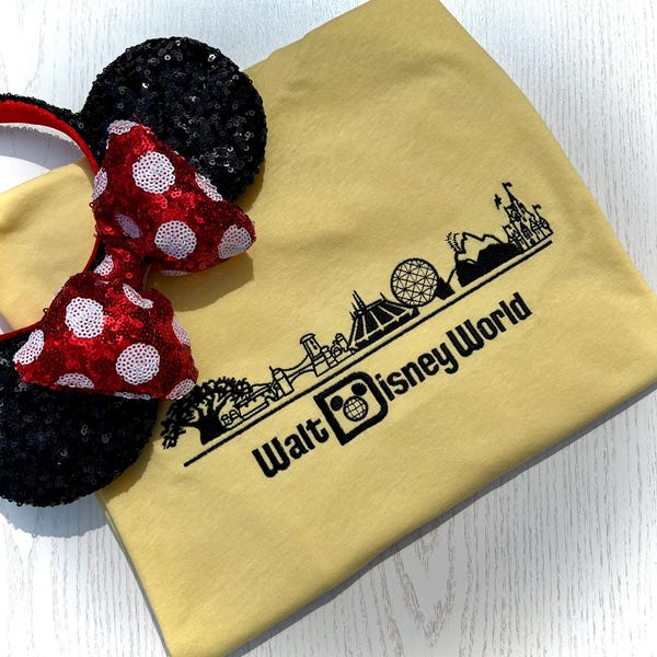 Walt Disney World Embroidered Unisex top T-shirt Sweatshirt Hoodie