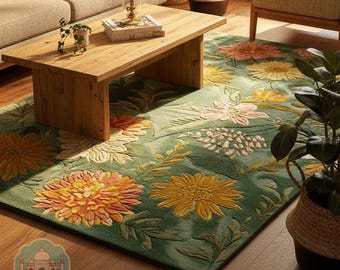 Hand Tufted Floral Rugs
