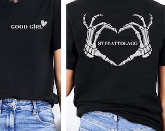Camiseta de chica buena, camiseta de romance oscuro STFUATTDLAGG, camiseta de lectora Morally Grey, merchandising de Booktok, camiseta de regalo para lectora de romance oscuro