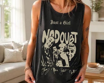 Comfort Colors® Im Just A Girl Tank 90s No Doubt Inspired Graphic Top  Y2K Aesthetic Feminine Pop Grunge Style UNISEX for Men and Women