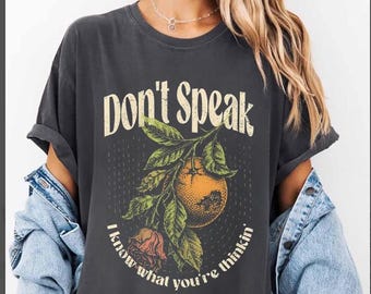 Comfort Colors® 90s No Doubt Vintage Band-T-shirt, Gwen Stefani NO DOUBT Rap Tee, Don't Speak, jaren 90 rockshirt, cadeau, songtekst