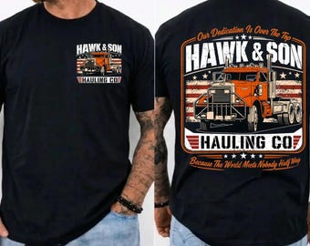 Maglietta Over The Top Trucker, maglietta Hawk and Son, maglietta vintage del film sul braccio di ferro, classico anni '80, regalo per camionista, regalo per papà