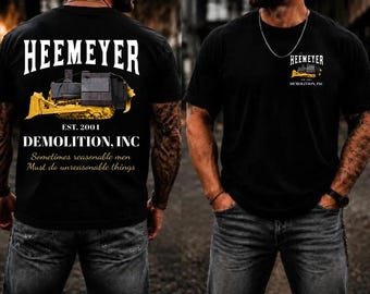 Heemeyer Demolition Inc. T-Shirt, Vintage-Grafik-T-Shirt mit Marvin Heemeyer, Unisex-Baumwoll-T-Shirt mit Baumaschinenmotiv, Geschenk für Ihn, Heemeyer T-Shirt
