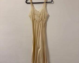 Vintage 40s Heavenly Silk Lingerie by Fischer Pure Silk Slip Dress