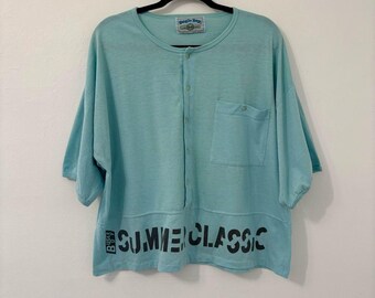 Vintage 80s Bugle Boy Summer Classic Button Front Shirt