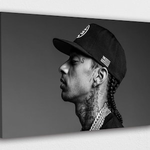 Nipsey Hussle Portrait Art: American Rapper Canvas Print, Ready to Hang