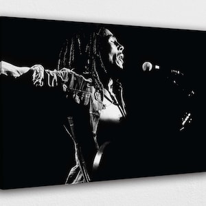 Bob Marley Concert Art: Vintage Canvas Print, Ready to Hang