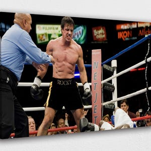 Rocky Balboa Boxing Canvas Print: Sylvester Stallone Art