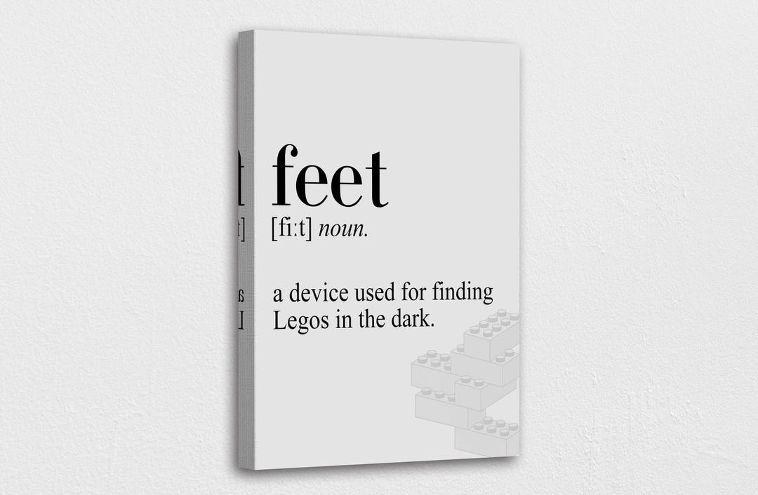 Feet Definition Art Print: Anatomy Wall Decor, Ready to Hang Canvas or ...