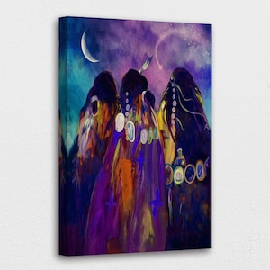 American Indian Art Canvas-Native American Modern Abstract Poster/Printed Picture Wall Art Decoration POSTER or CANVAS READY to Hang