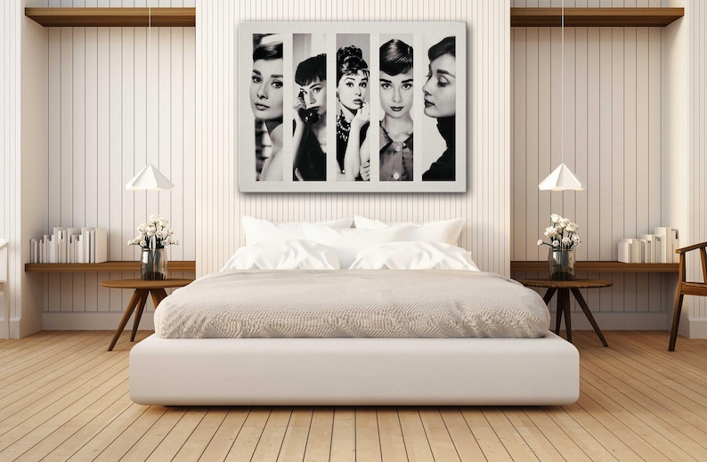 Audrey Hepburn Collage Art: Ready to Hang Canvas Print or Poster image 4