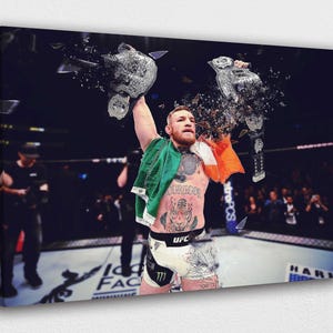 Conor McGregor Canvas Print: UFC Champion Victory - Sports Art