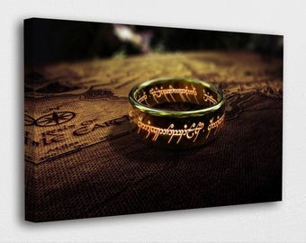Rings of Power Canvas Art – Lord Fantasy Decor