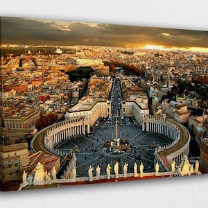 Italy Art Canvas Print: Europe Cityscape Wall Art - Ready to Hang