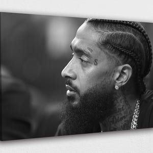 Nipsey Hussle Art: West Coast Hip Hop Canvas Print - Ready to Hang