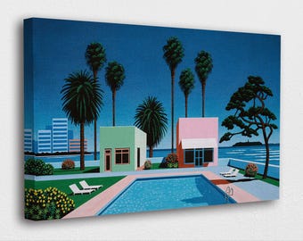 Japanskt retrokonsttryck av Hiroshi Nagai: Vintage väggdekor