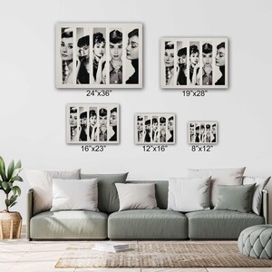 Audrey Hepburn Collage Art: Ready to Hang Canvas Print or Poster image 5