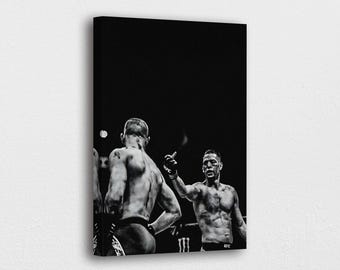 Impresión en lienzo de la UFC 202: Obra de arte de la noche de la pelea McGregor vs Díaz