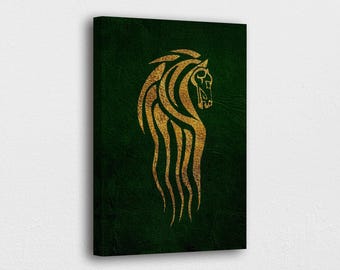 Riders of Rohan Canvas Art: Middle Earth Battle Scene