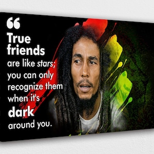Bob Marley Art: Words & Saying Canvas Print - Ready to Hang