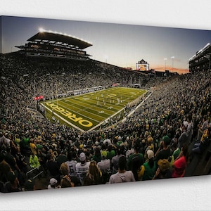 Autzen Stadium Canvas Art: Oregon Football Home Decor