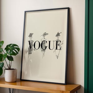 Vogue Wall Art Framed - Etsy