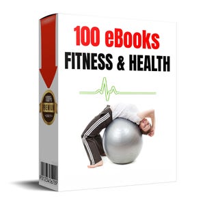 100 e-böcker om fitness och hälsa med återförsäljningsrättigheter för masterprogram (MRR), hälsoguider, digitala produkter för viktminskning, hälsosamt liv, fitnesskurs