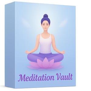 Corso video di meditazione PLR, tracce audio MP3, bobine video senza volto, script di meditazione, immagini di benessere, citazioni sulla mente, guida zen