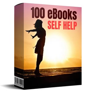 100 Self Help Ebook Bundle with Master Resell Rights MRR, Personal Development Library, Wellness Coaching Guides, PLR Digital Products