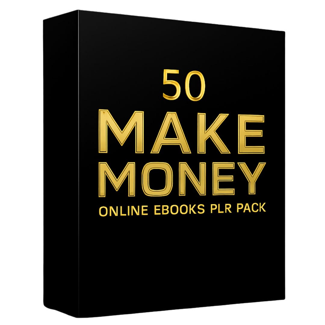50 Make Money Online PLR Ebooks Bundle, Master Resell Rights, Digital ...