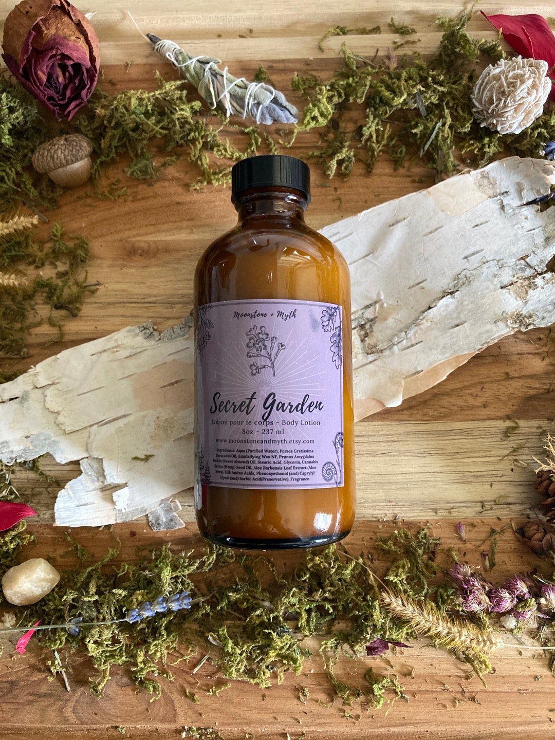 Secret Garden Body Lotion 8 Oz Scented Lotion Witchy Skin Etsy