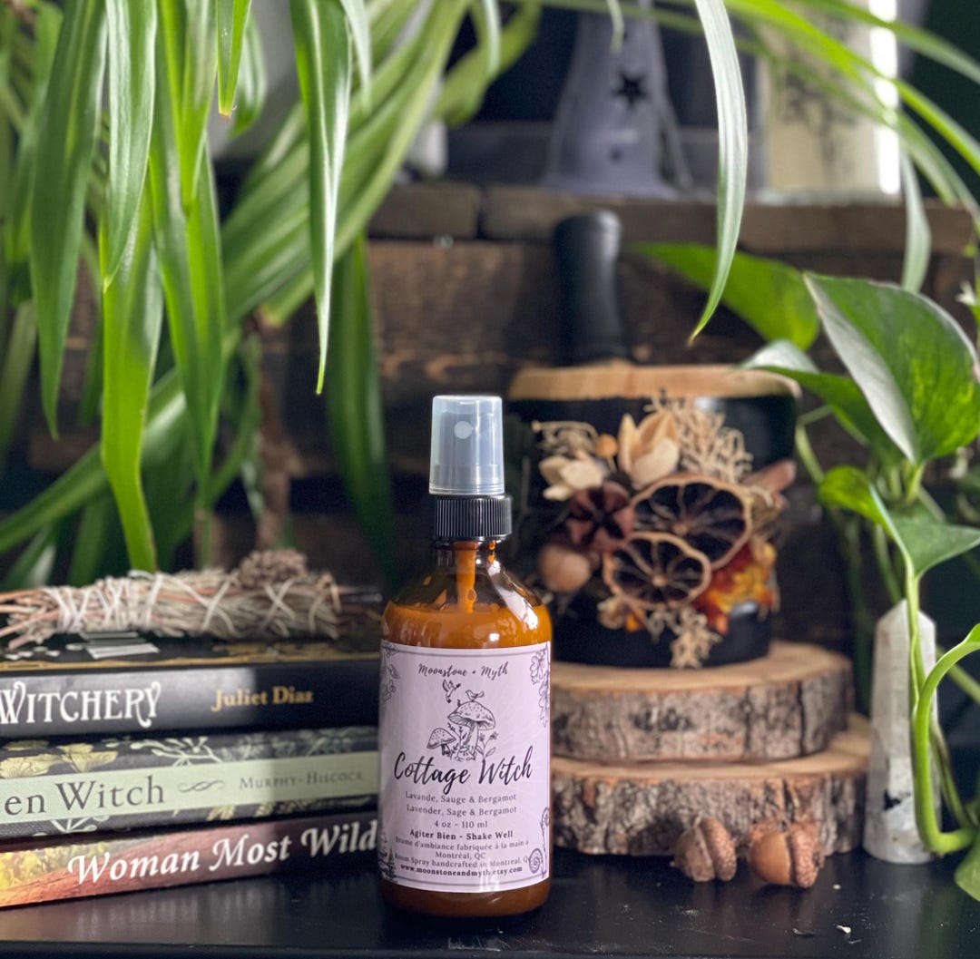 Cottage Witch, 4 Oz Room Spray, Aromatherapy, Floral, Lavender, Witchy ...