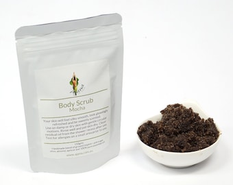 Mocha Madness Handmade Fresh Sugar Body Scrub 200gm - Flat Rate Shipping Now Available!