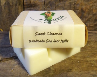 Sweet Cinnamon Handmade Soy Melts - (Essential Oil) - Flat Rate Shipping Now Available!