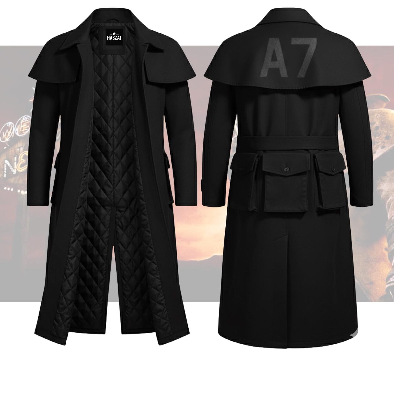 Brown Ranger Duster Coat – Post-apocalyptic Cosplay Trench Fallout ...