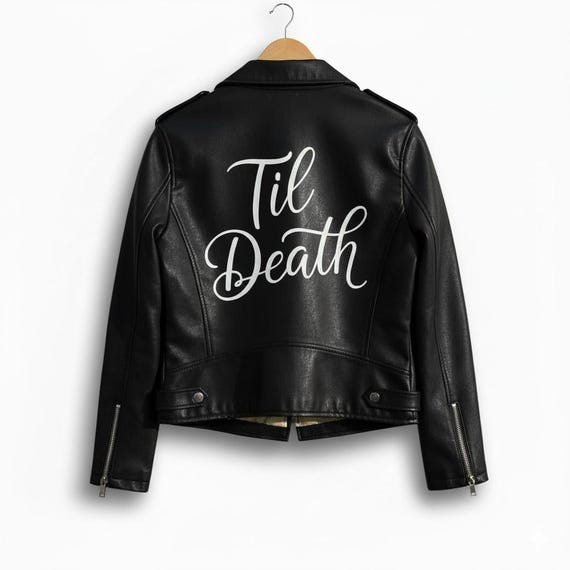 Personalized Bridal Leather Moto Jacket | 