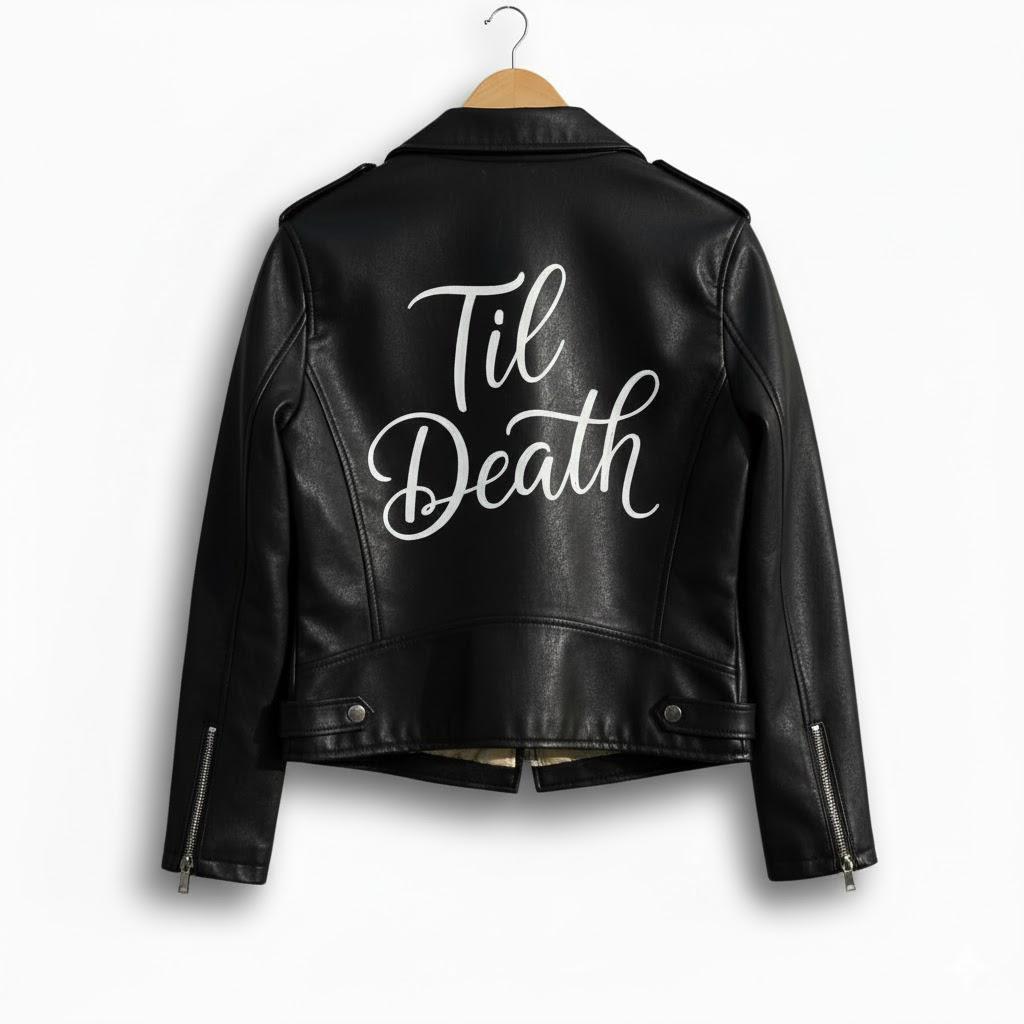 Personalized Bridal Leather Moto Jacket | 