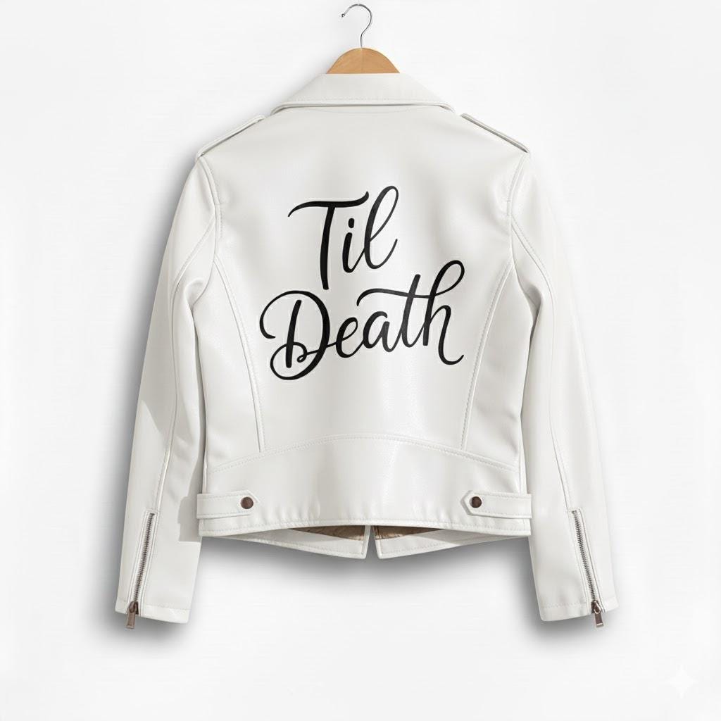Personalized Bridal Leather Moto Jacket | 