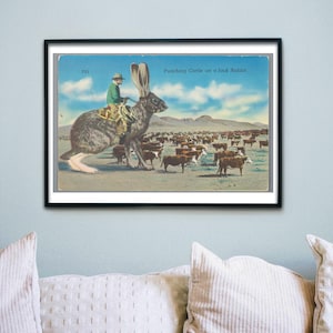 Vintage Cattle Poster - Ranch Art Wall Decor