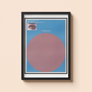 Vintage Responsive Eye Poster - Patrick Blackwell - 1965 Art Exhibition