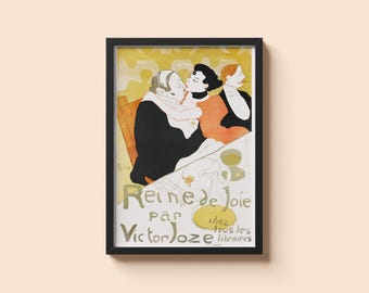 トゥールーズ・ロートレックの「Divan Japanois」の版画、アール