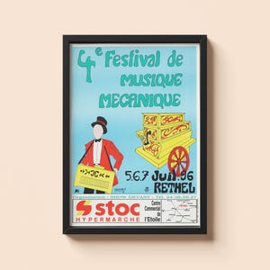 Vintage Music Festival Poster - Publix - 1896 Mechanical Music Art