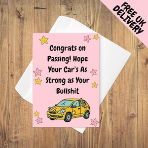 Driving test - Congrats on passing Card - Rude/Respectful