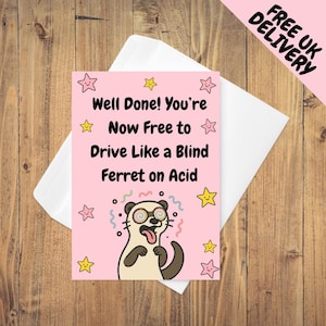 Driving test - Well Done Card - Rude/Respectful