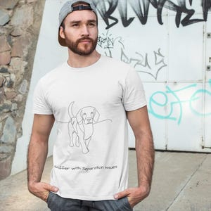 Beagle Unisex Large Print - Anxious Dog T-Shirt, Dog Walkers, Reactive Dog, Nervous Dog, Gifts for Dog Lovers