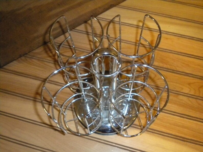 Vintage Spinning Condiment Holder with Ketchup Bottles E Etsy