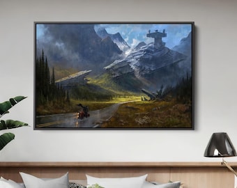 Star Wars Canvas Wall Art, Star Wars art on canvas, Star Wars painting, print on canvas, Star Wars Fan Art